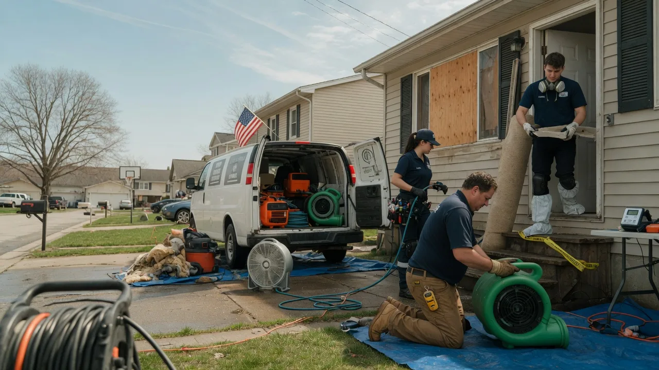 Water Damage Restoration in Olney, IL near me